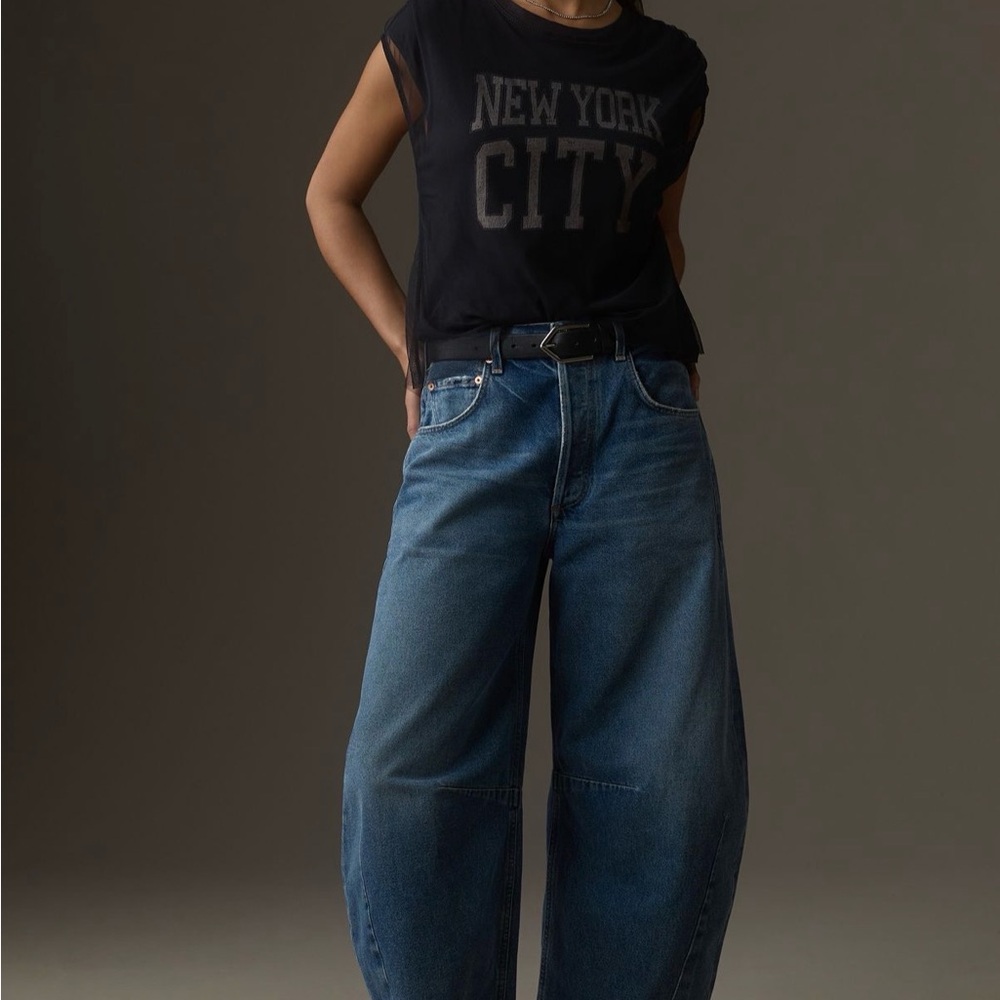 Pilcro Graphic Band Tulle Tee CL by Anthropologie